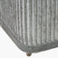 S/2 Galvanised Zinc Square Planters