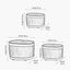 S/3 Galvanised Zinc Oval Planters