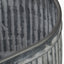 S/3 Galvanised Zinc Oval Planters