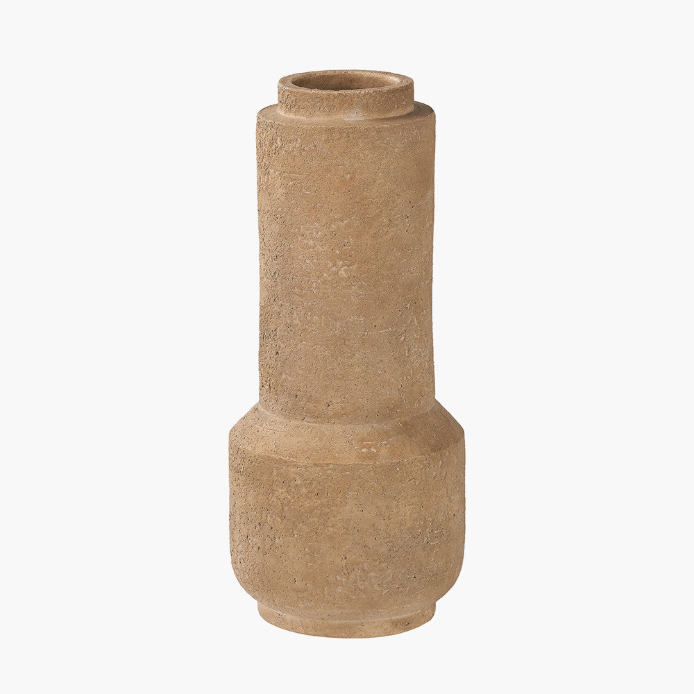 Gaiana Concrete Brown Stoneware Vase