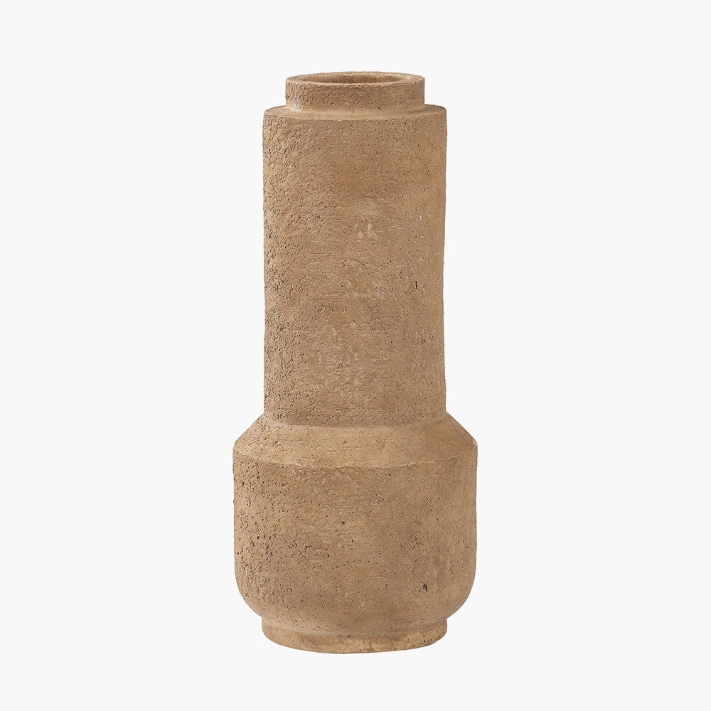 Gaiana Concrete Brown Stoneware Vase
