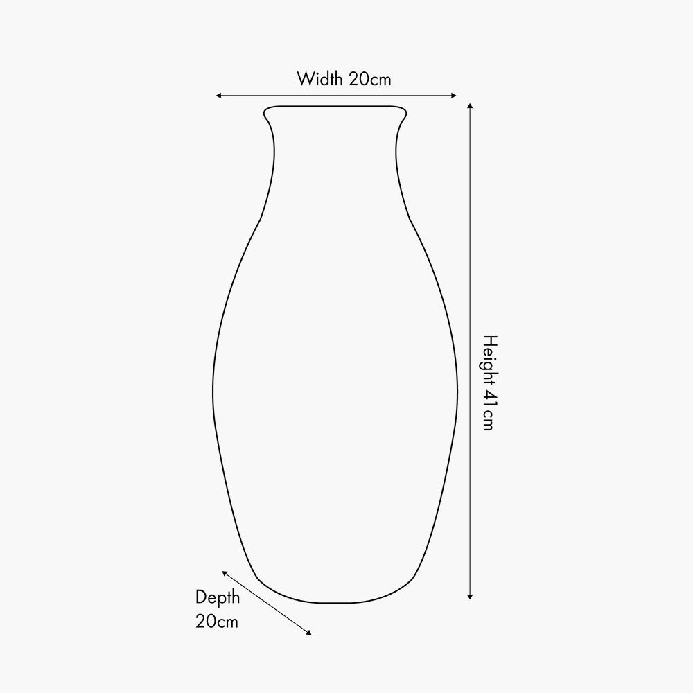 Eirene White Textured Stoneware Vase