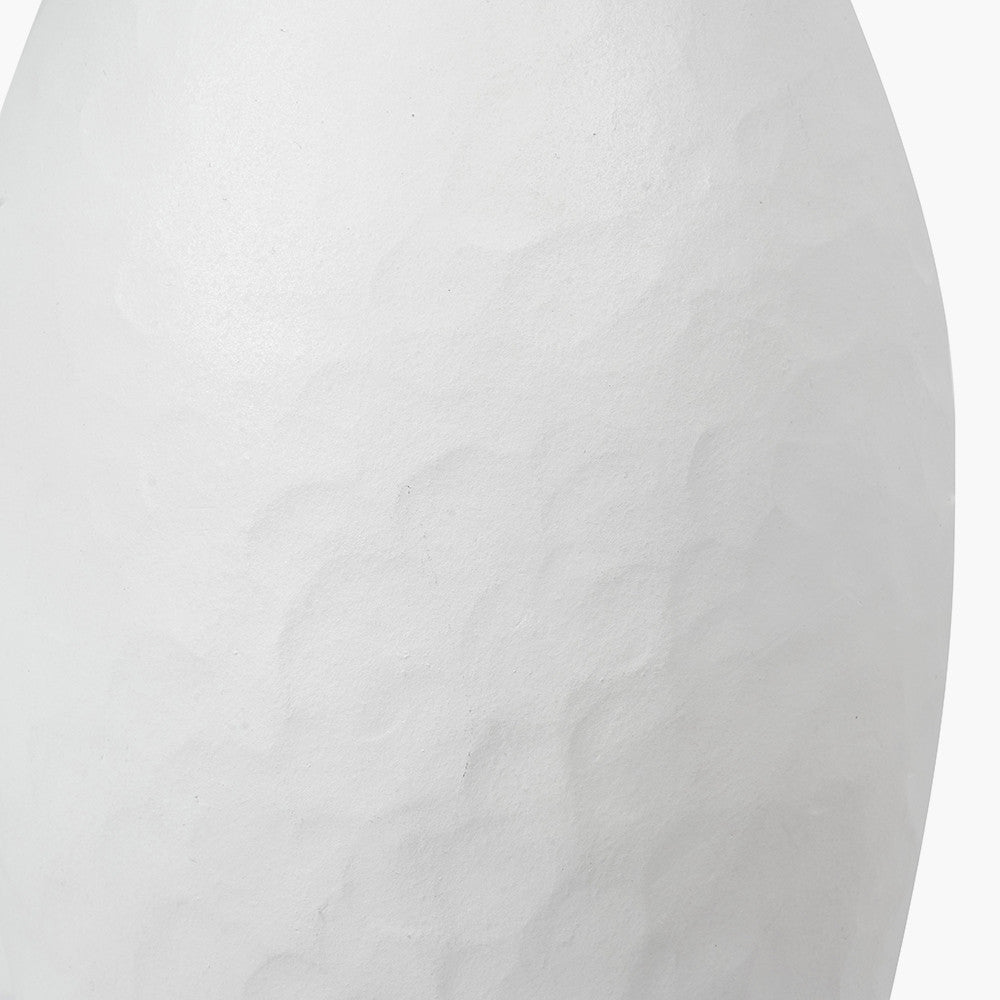 Eirene White Textured Stoneware Vase