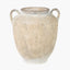 Natural Textured Fibrestone Decorative Vase with Handles