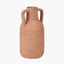 Natural Textured Terracotta Decorative Vase with Handles Large