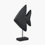 Black Handcarved Mango Wood Altum Angelfish Ornament