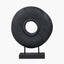 Black Handcarved Mango Wood Circular Ornament