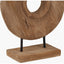 Natural Handcarved Mango Wood Circular Ornament