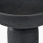 Black Handcarved Mango Wood Bowl with Raised Base
