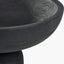Black Handcarved Mango Wood Bowl with Raised Base