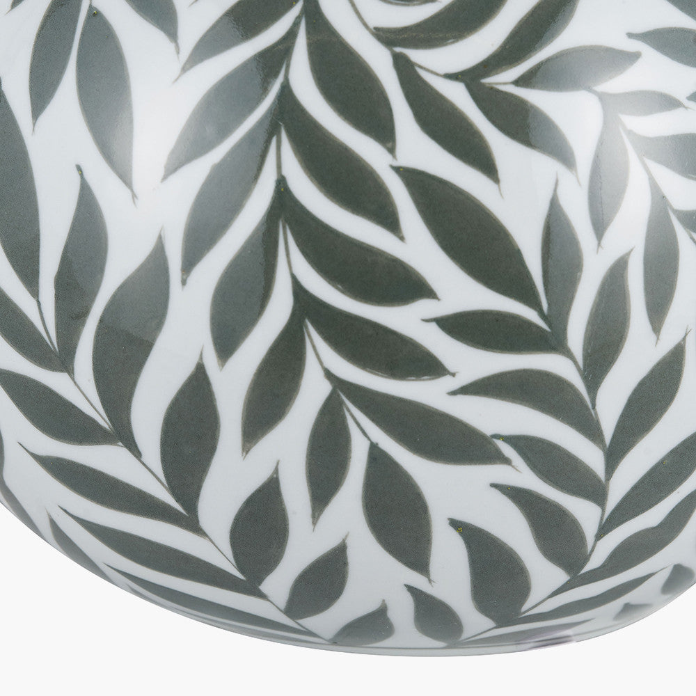 Laurel Olive Leaf Ceramic Vase