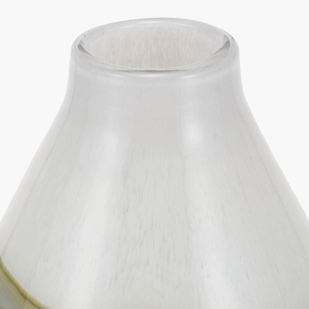 Juno Sage and Mist Ombre Glass Vase