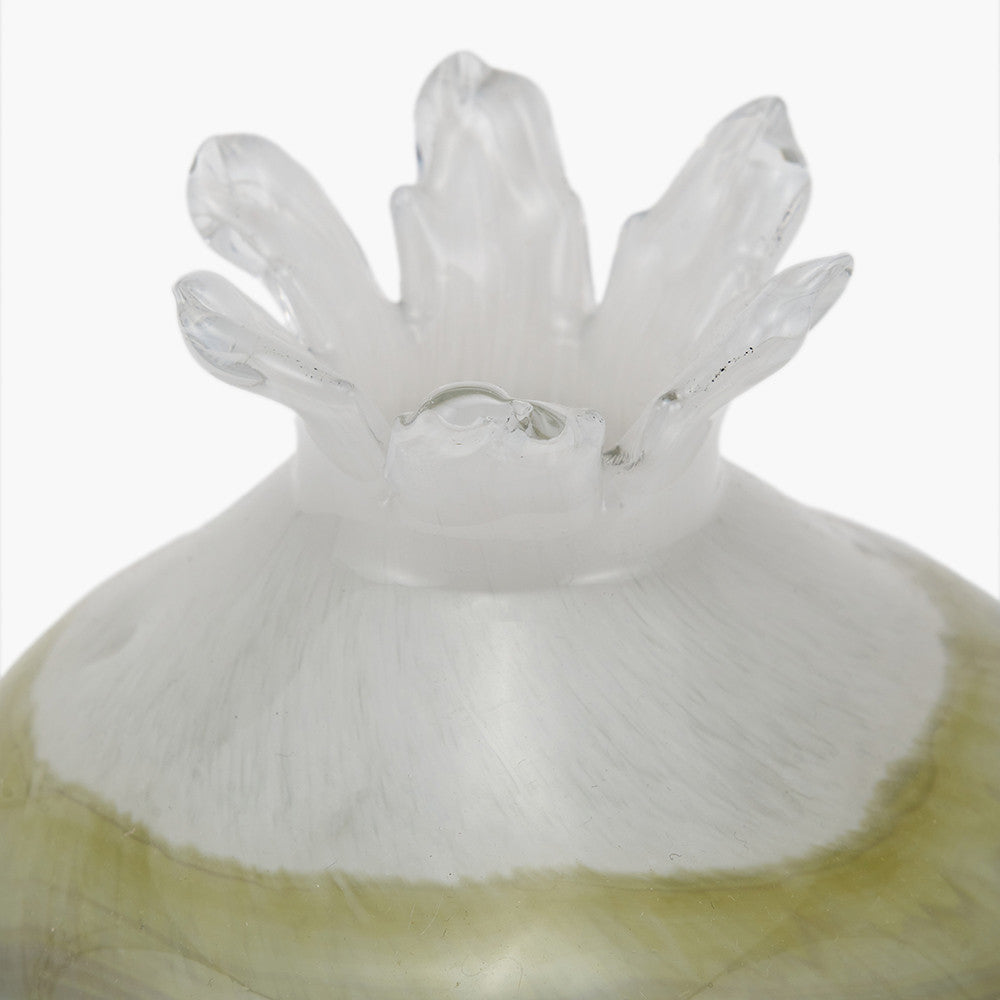 Juno Sage and Mist Ombre Glass Bud Vase