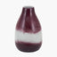 Juno Deep Plum Ombre Glass Vase