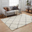 Moroccan Ivory Shaggy Rug | 700
