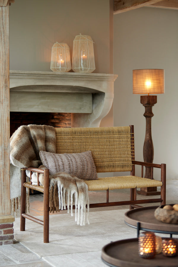 Floor lamp 23x23x125 cm ROBBIA wood natural