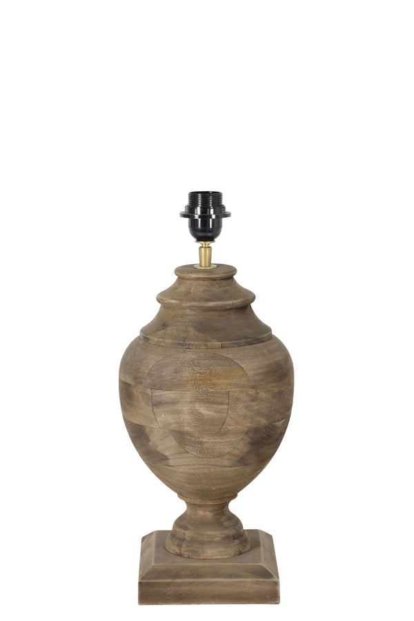 Lamp base square 20x45 cm MILAZZO wood weather barn