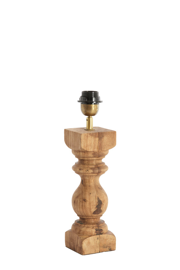 Lamp base 9x9x36 cm CUMANI wood dark brown