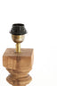 Lamp base 9x9x36 cm CUMANI wood dark brown