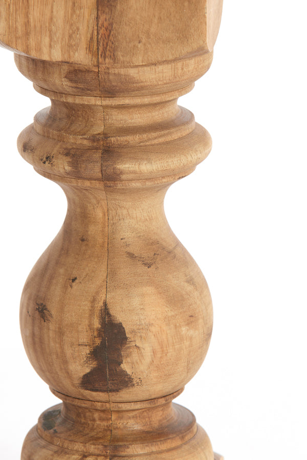 Lamp base 9x9x36 cm CUMANI wood dark brown