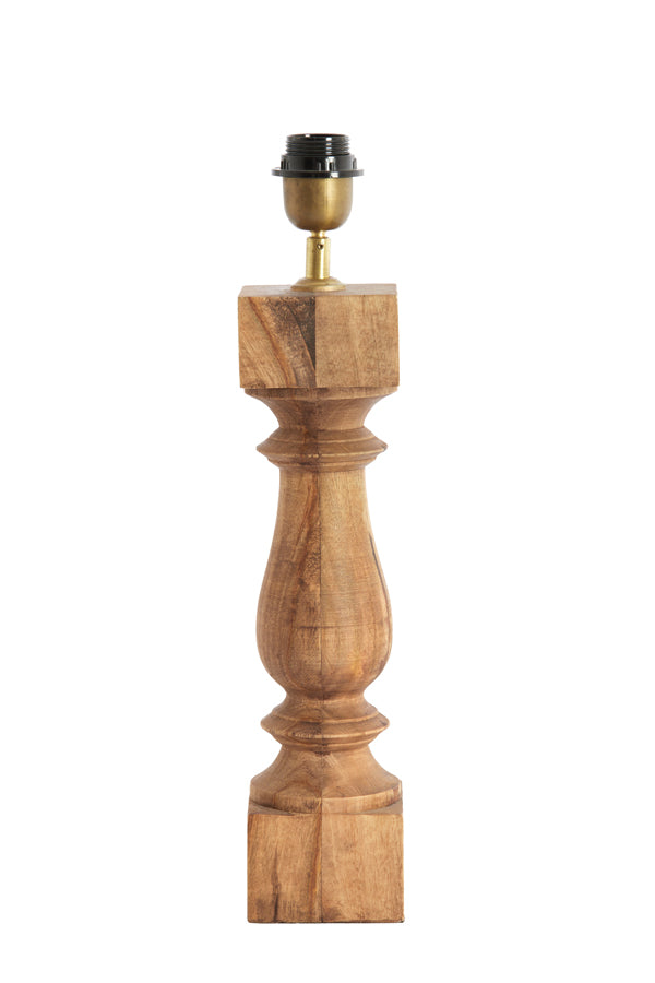 Lamp base 10x10x47 cm CUMANI wood weather barn