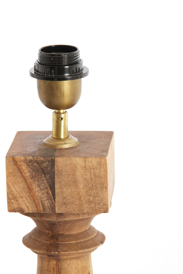 Lamp base 10x10x47 cm CUMANI wood weather barn