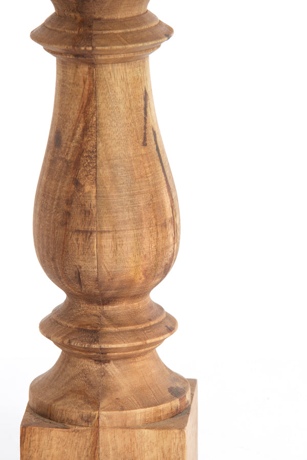 Lamp base 10x10x47 cm CUMANI wood weather barn