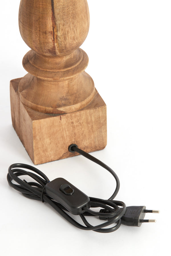 Lamp base 10x10x47 cm CUMANI wood weather barn
