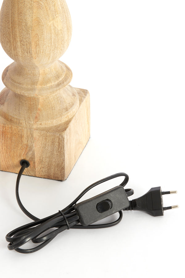 Lamp base 10x10x47 cm CUMANI wood natural