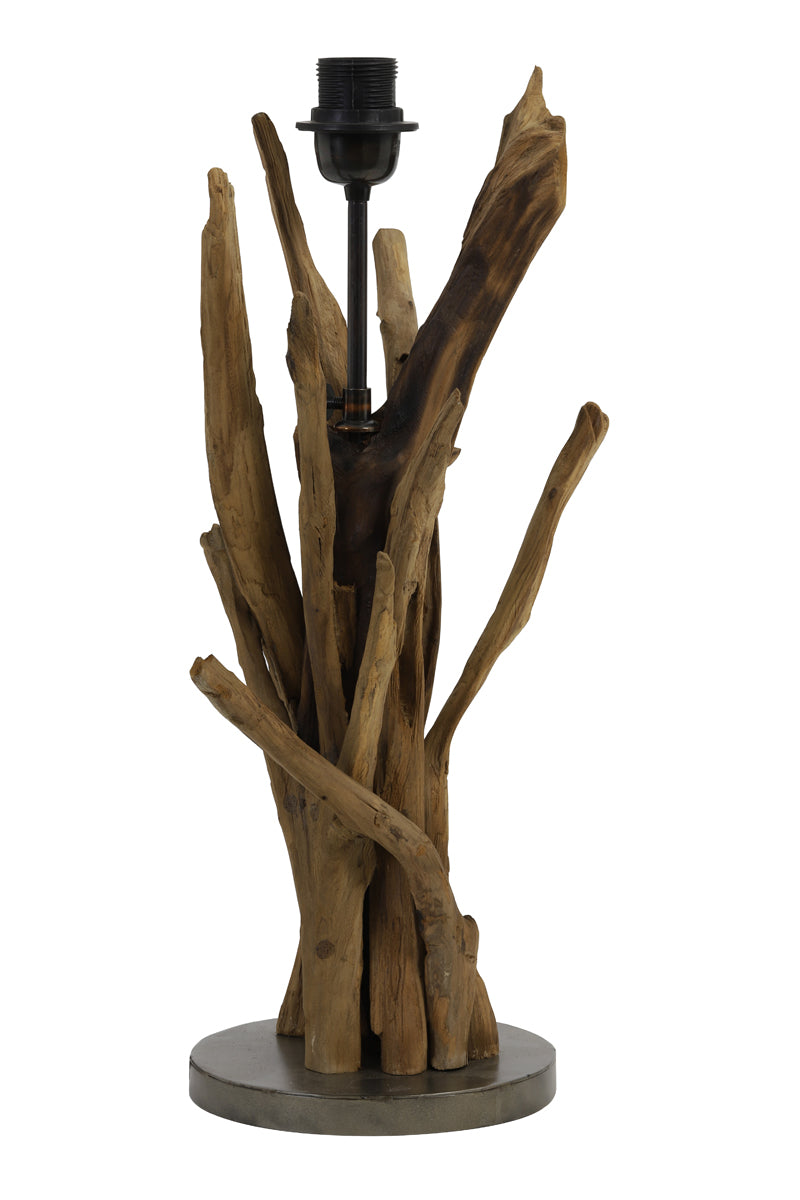 Lamp base 18x50 cm BLUMA natural brown