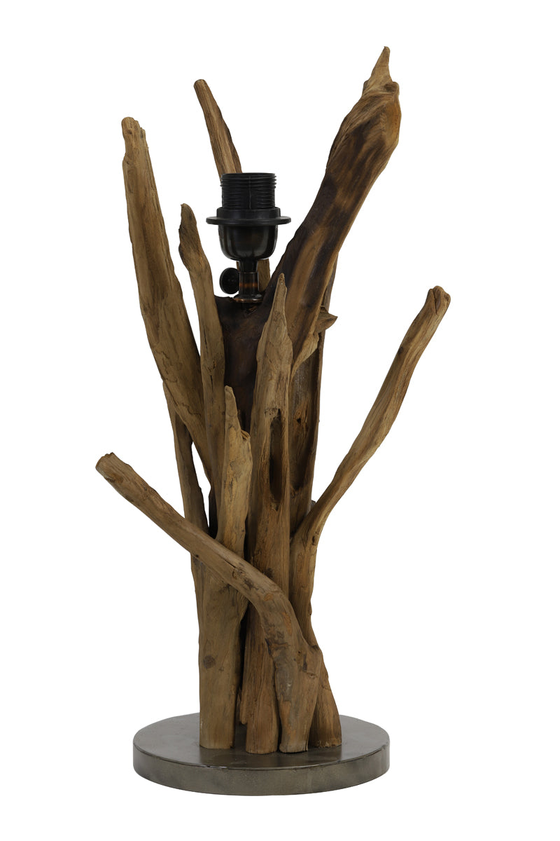 Lamp base 18x50 cm BLUMA natural brown