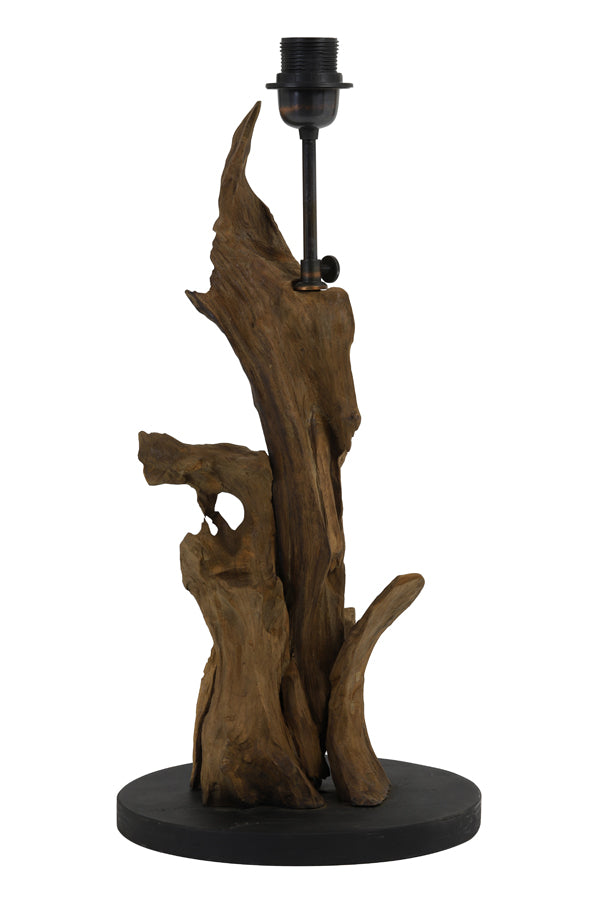 Lamp base 25x50 cm IKAL wood natural brown