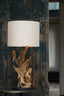 Lamp base 25x50 cm IKAL wood natural brown