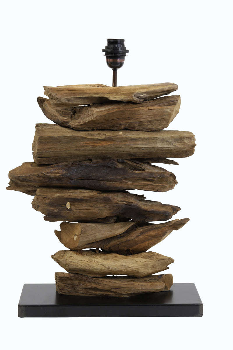 Lamp base 46x17x60 cm FURY wood natural
