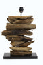 Lamp base 46x17x60 cm FURY wood natural