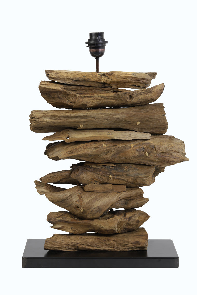 Lamp base 46x17x60 cm FURY wood natural