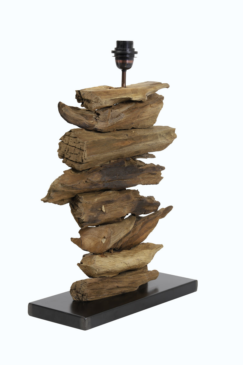 Lamp base 46x17x60 cm FURY wood natural