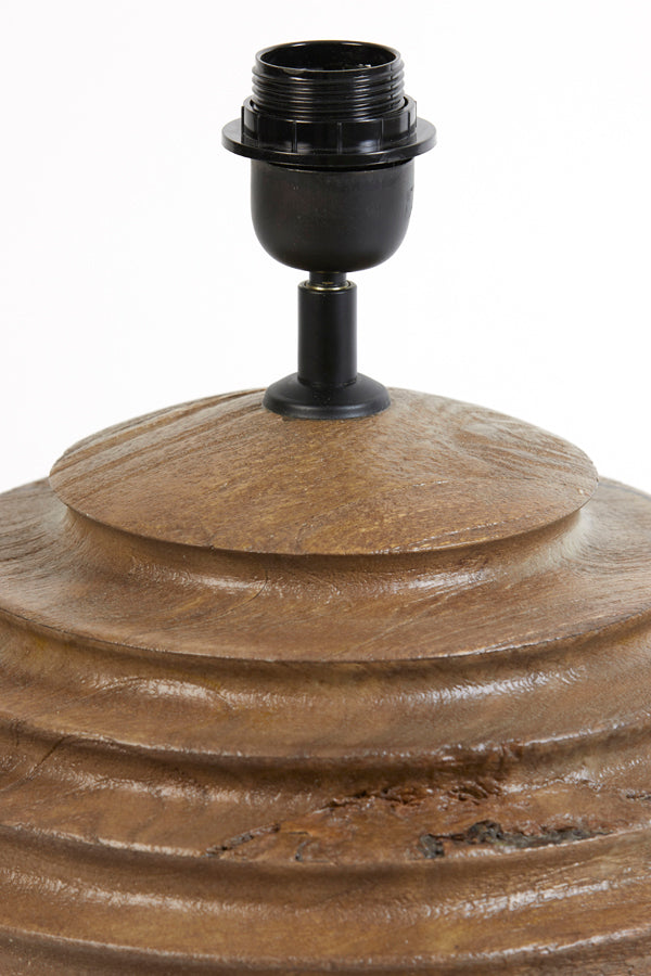 Lamp base 29x38 cm RENZO wood matt brown