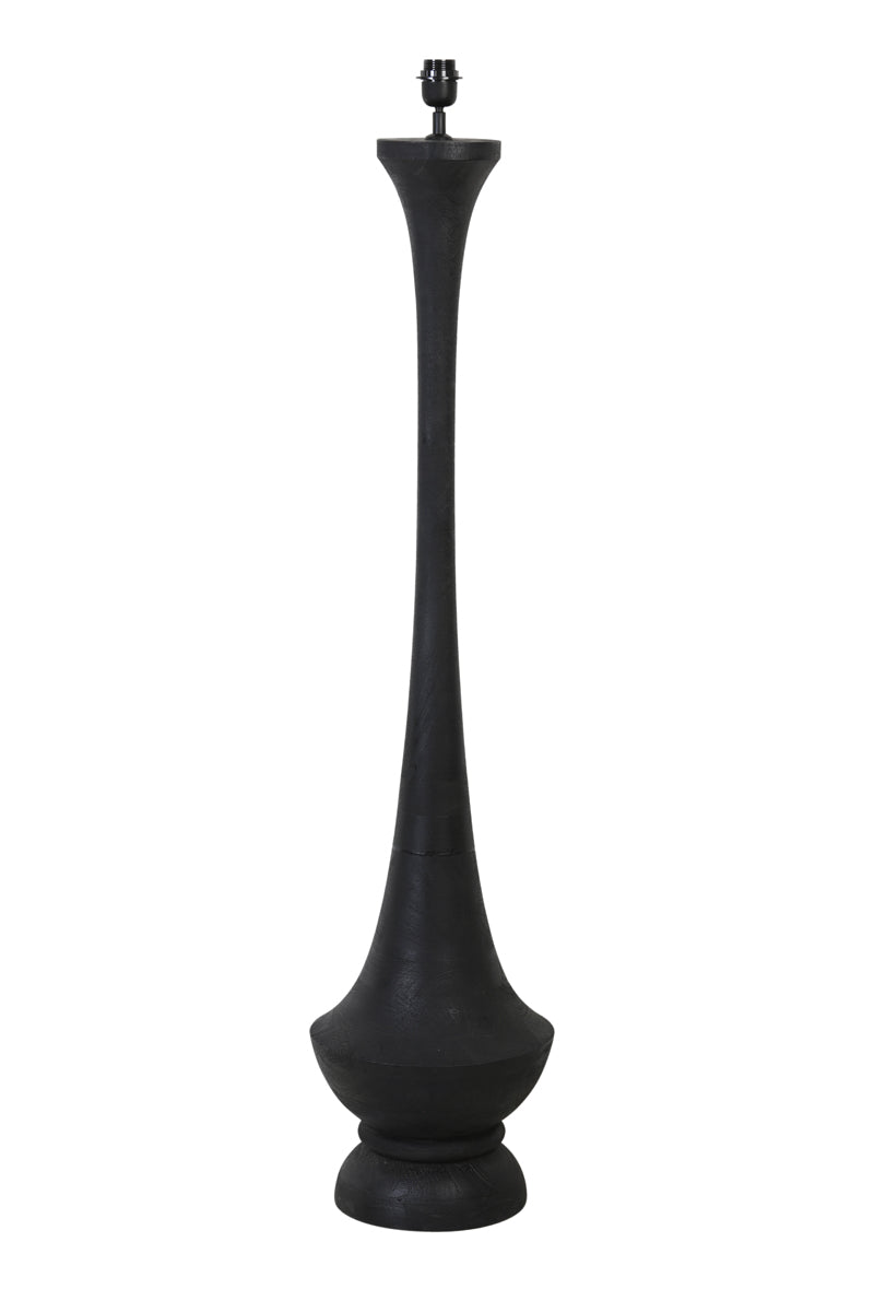 Floor lamp 30x130 cm NICOLO wood matt black