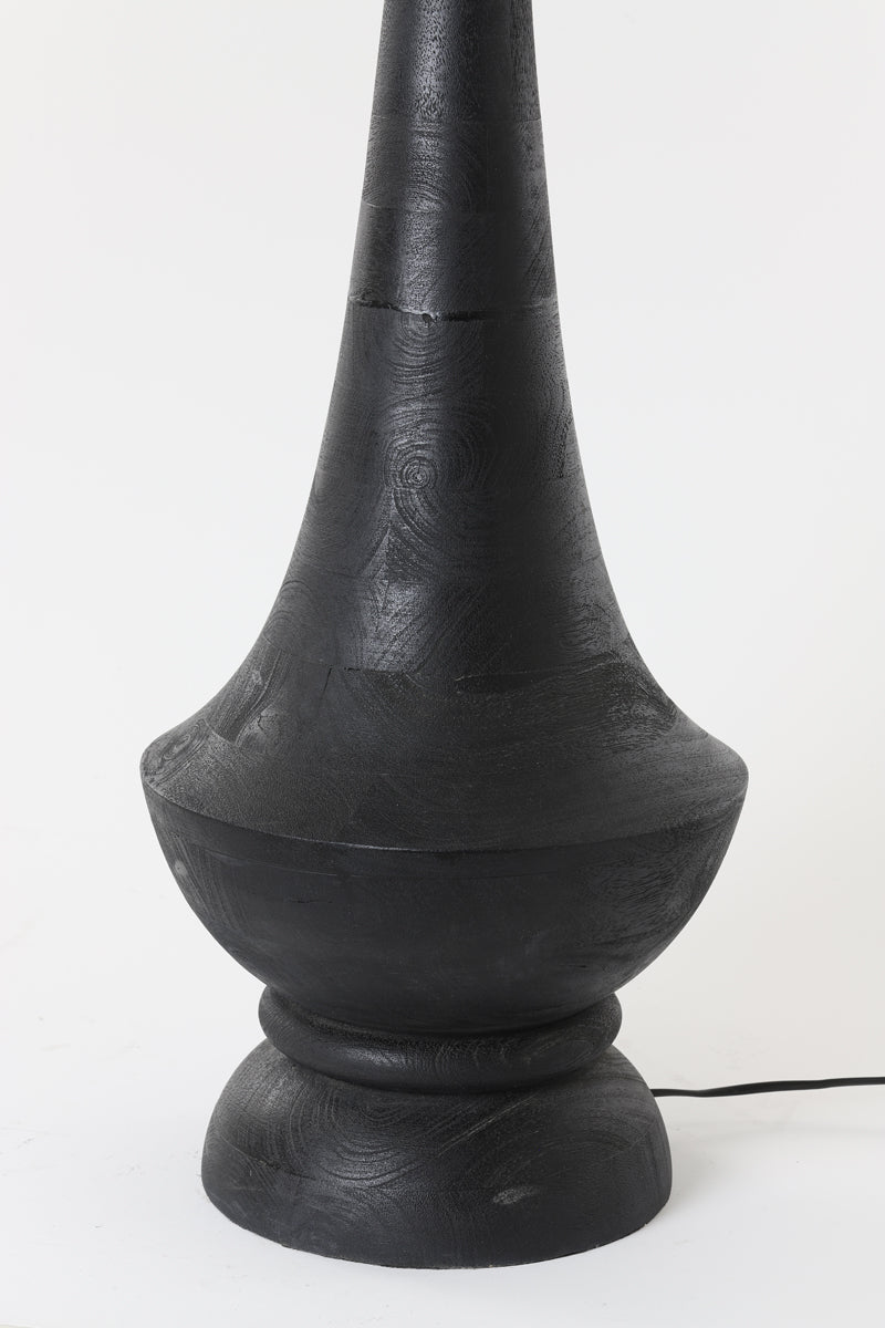 Floor lamp 30x130 cm NICOLO wood matt black