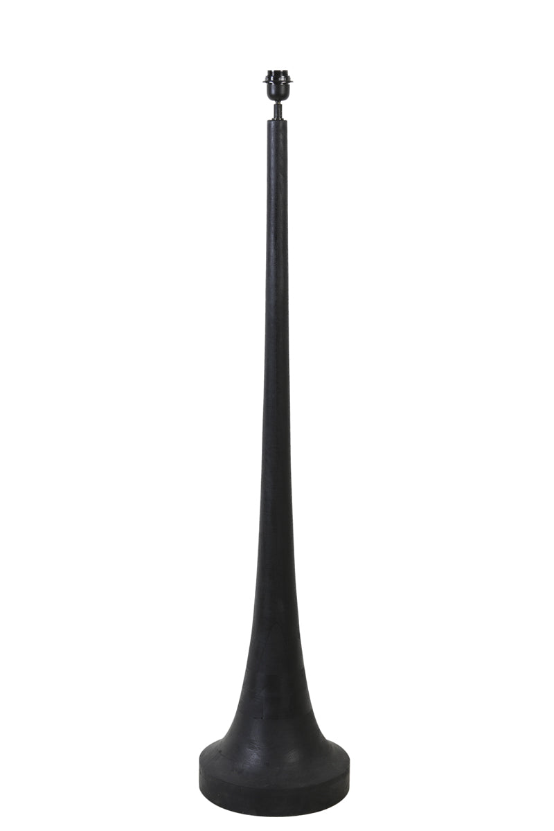 Floor lamp 25x135 cm JOVANY wood matt black
