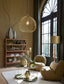 Floor lamp 25x135 cm JOVANY wood matt brown