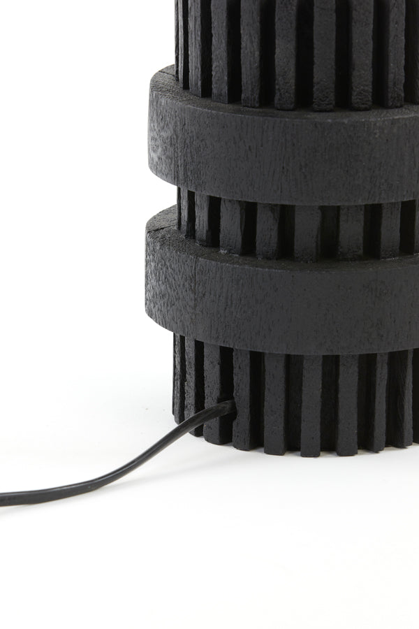 Lamp base 15x30 cm SAKURA wood matt black