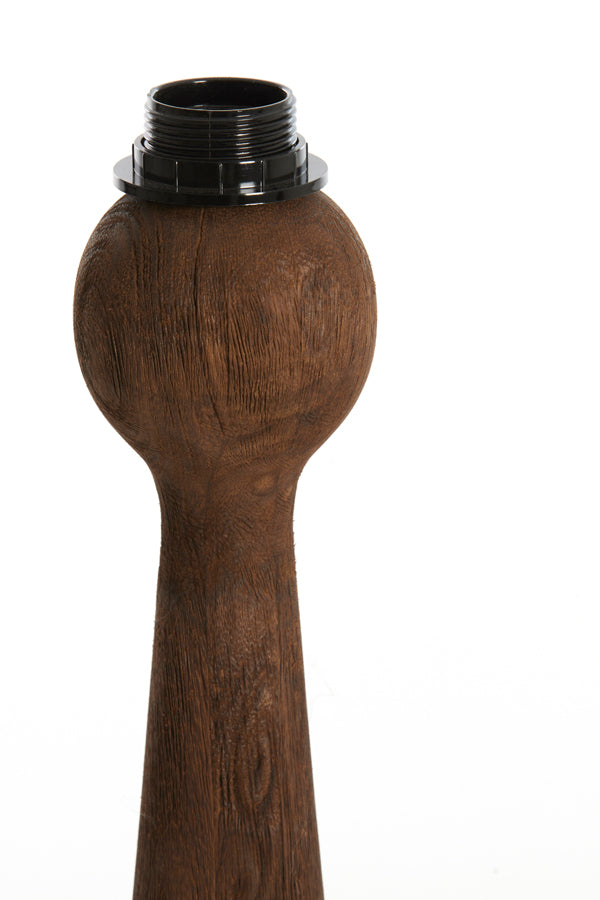 Lamp base 9x33 cm FESTINA wood matt dark brown