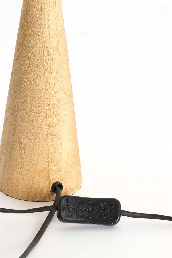 Lamp base 9x33 cm FESTINA wood matt natural