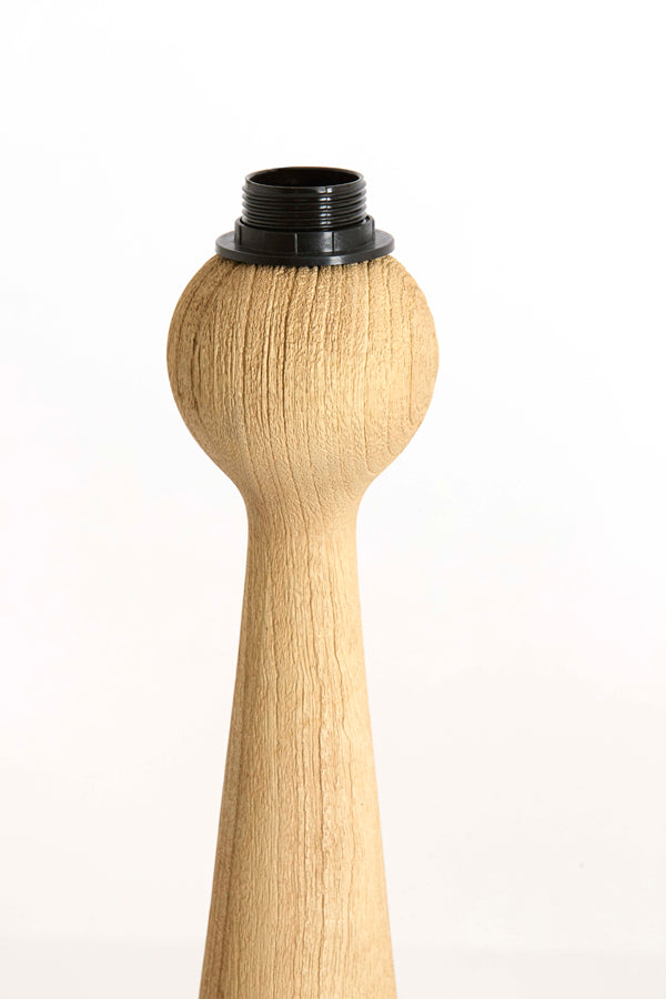 Lamp base 9x33 cm FESTINA wood matt natural