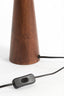 Lamp base 9x40 cm FESTINA wood russet