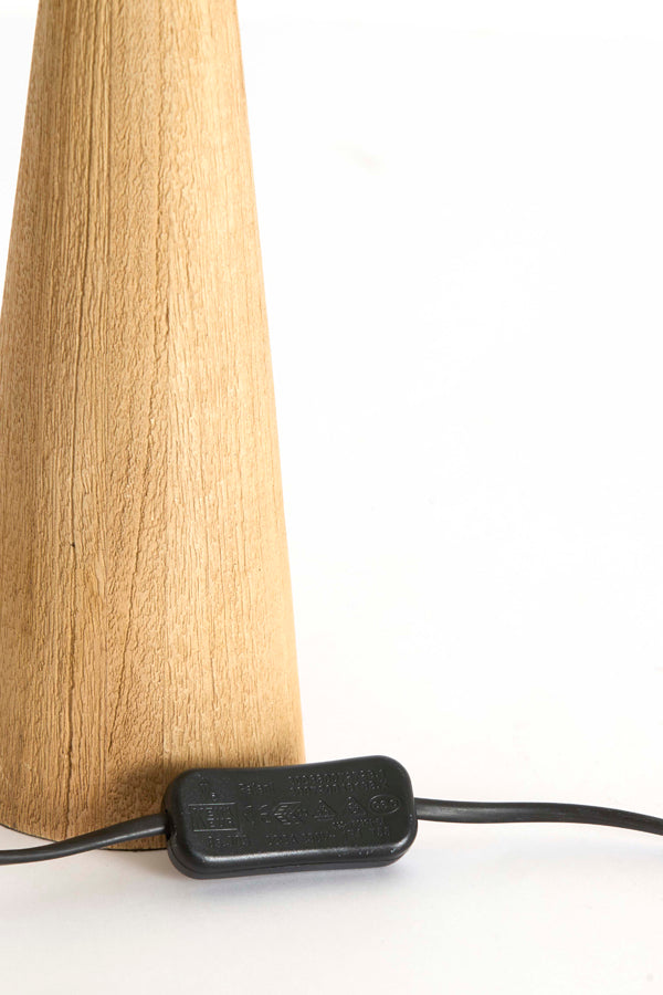 Lamp base 9x40 cm FESTINA wood matt natural