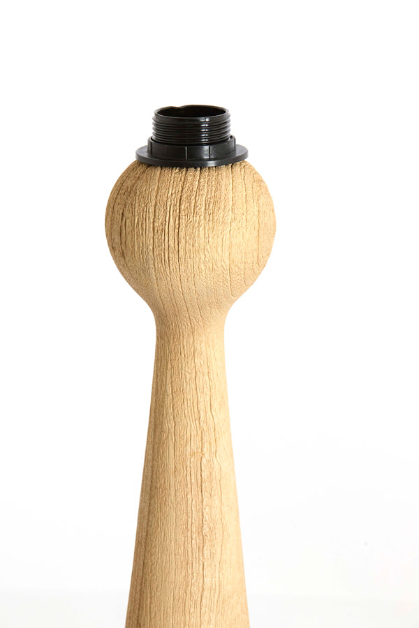 Lamp base 9x40 cm FESTINA wood matt natural