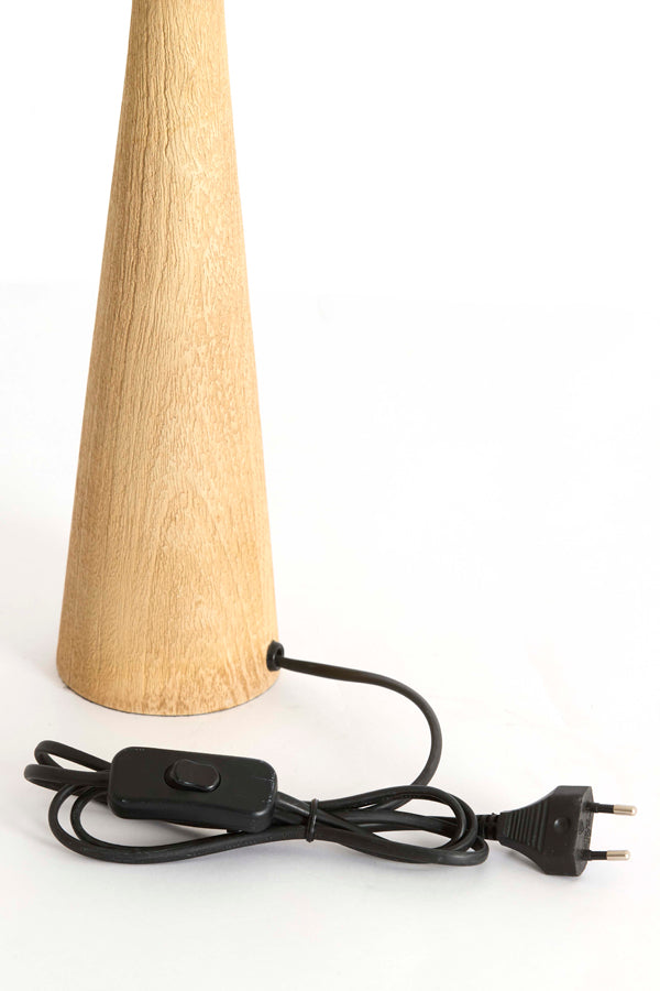 Lamp base 9x40 cm FESTINA wood matt natural
